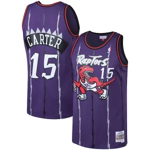 Meraviglioso Comodo Vince Carter Toronto Raptors 1998/99 Big & Tall Hardwood Classics Swingman Jersey Purple/White