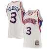 Duraturo Pratico Eccezionale Allen Iverson Philadelphia 76ers 1996/97 Hardwood Classics Authentic Jersey White