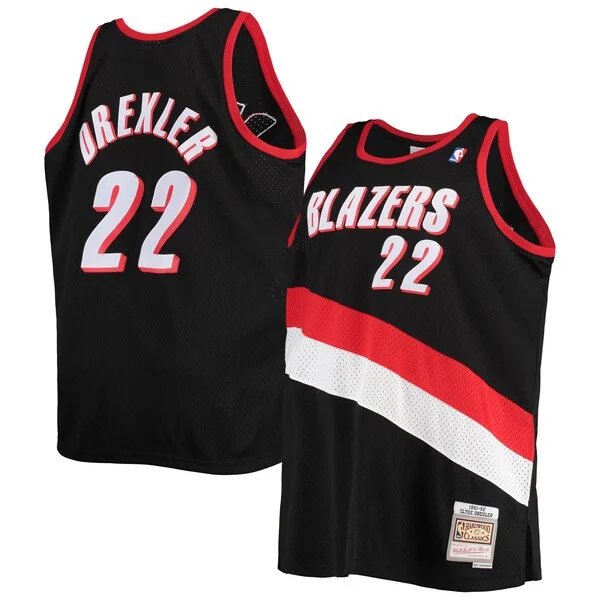 Classico Robusto Clyde Drexler Portland Trail Blazers 1991/92 Big & Tall Hardwood Classics Swingman Jersey Black