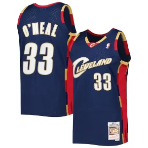 Comodo Trendy Shaquille O'Neal Cleveland Cavaliers Hardwood Classics 2009/10 Jersey Navy