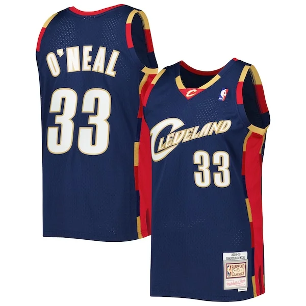 Comodo Trendy Shaquille O'Neal Cleveland Cavaliers Hardwood Classics 2009/10 Jersey Navy