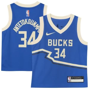 Trendy Giannis Antetokounmpo Milwaukee Bucks Nike Toddler 2024/25 Swingman Player Jersey City Edition Royal