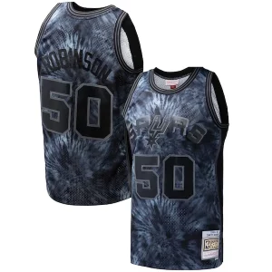 Accattivante Bellissimo David Robinson San Antonio Spurs Hardwood Classics 1998/99 Tie Dye Swingman Jersey Black