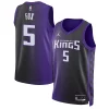 Raffinato Moderno Prestigioso De'Aaron Fox Sacramento Kings Jordan Brand Unisex Swingman Jersey Statement Edition Purple