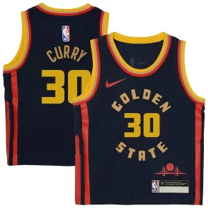 Robusto Fascinante Stephen Curry Golden State Warriors Nike Preschool 2024/25 Swingman Player Jersey City Edition Navy