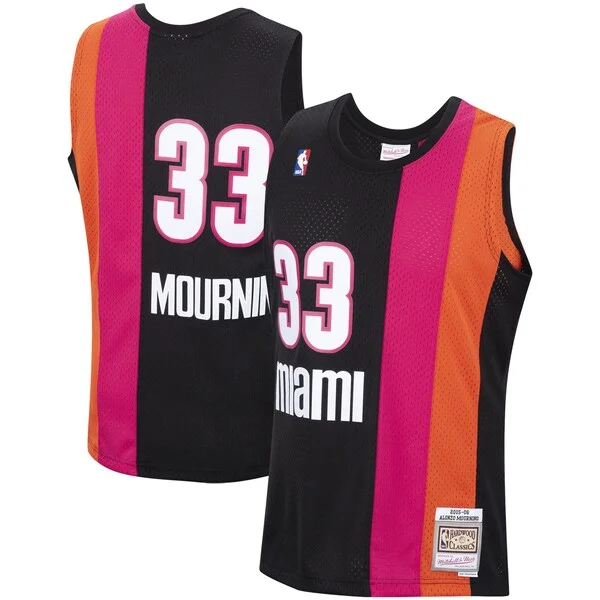 Classico Attraente Fascinante Alonzo Mourning Miami Heat 2005/2006 Hardwood Classics Swingman Jersey Black