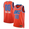 Gorgeous Oklahoma City Thunder Jordan Brand Unisex 2022/23 Swingman Custom Jersey Statement Edition Orange