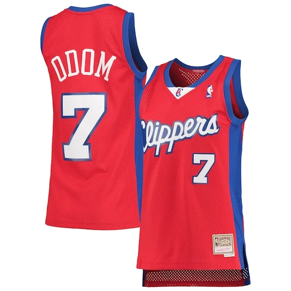 Elegante Lussuoso Attraente Lamar Odom LA Clippers Women's 2000/01 Hardwood Classics Swingman Jersey Red
