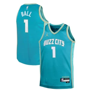Meraviglioso LaMelo Ball Charlotte Hornets Jordan Brand Youth Swingman Replica Jersey City Edition Teal