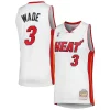Splendido Versatile Dwyane Wade Miami Heat 2001/02 Hardwood Classics Swingman Jersey White