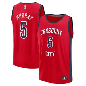 Elegante Dejounte Murray New Orleans Pelicans Youth Fast Break Replica Player Jersey Statement Edition Red