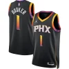 Fantastico Elegante Devin Booker Phoenix Suns Jordan Brand Unisex Swingman Jersey Statement Edition Black