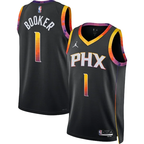 Fantastico Elegante Devin Booker Phoenix Suns Jordan Brand Unisex Swingman Jersey Statement Edition Black