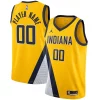 Robusto Splendido Indiana Pacers Jordan Brand Swingman Custom Jersey Statement Edition Gold