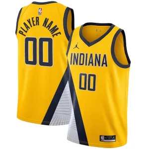 Robusto Splendido Indiana Pacers Jordan Brand Swingman Custom Jersey Statement Edition Gold