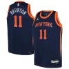 Elegante Fantastico Stupendo Jalen Brunson New York Knicks Jordan Brand Youth Swingman Jersey Statement Edition Navy