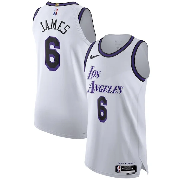 Elegante Versatile Bellissimo LeBron James Los Angeles Lakers Nike 2022/23 Authentic Jersey City Edition White