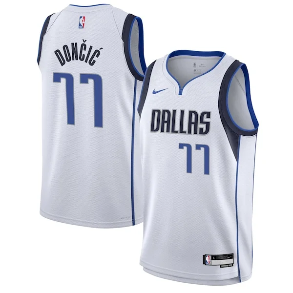 Delizioso Pratico Ottimo Luka Dončić Dallas Mavericks Nike Youth Swingman Jersey Association Edition White