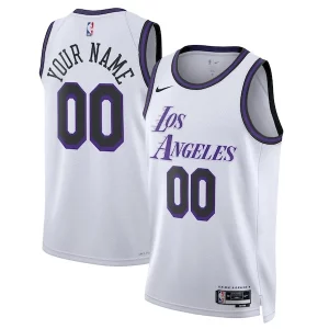 Attraente Los Angeles Lakers Nike Unisex 2022/23 Swingman Custom Jersey City Edition White