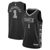 Cool Versatile Victor Wembanyama San Antonio Spurs Jordan Brand Youth Swingman Jersey Statement Edition Black