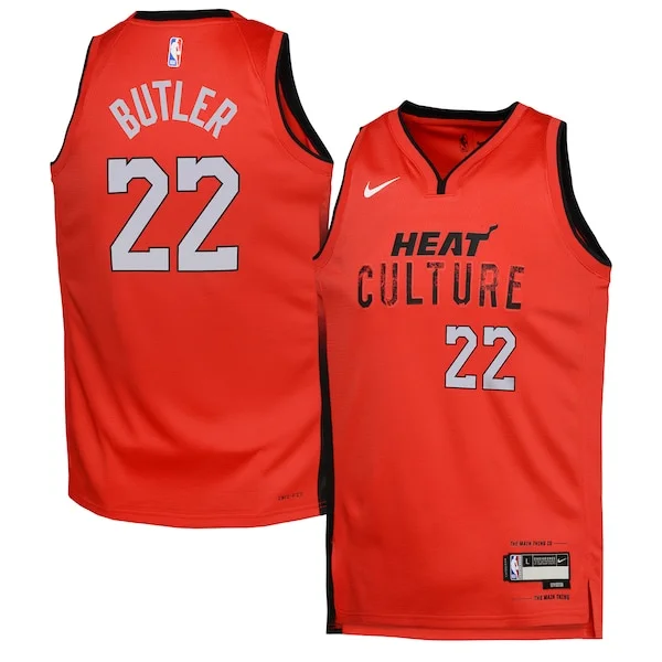 Trendy Stupendo Jimmy Butler Miami Heat Nike Youth 2024/25 Swingman Player Jersey City Edition Red