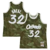 Pratico Resistente Sofisticato Shaquille O'Neal Orlando Magic Hardwood Classics 1994/95 Ghost Green Swingman Jersey Camo