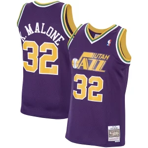 Cool Fascinante Stupendo Karl Malone Utah Jazz 1991/92 Hardwood Classics Swingman Jersey Purple