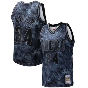 Bellissimo Attraente Ray Allen Milwaukee Bucks Hardwood Classics 1996/97 Tie Dye Swingman Jersey Black