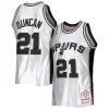 Carino Cool Magnifico Tim Duncan San Antonio Spurs 1998/99 Hardwood Classics 75th Anniversary Swingman Jersey Platinum