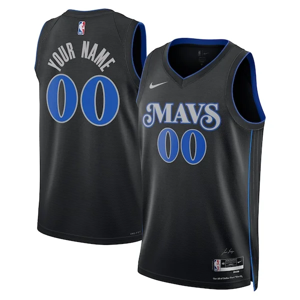 Moderno Delizioso Robusto Dallas Mavericks Nike Unisex 2023/24 Custom Swingman Jersey Black City Edition
