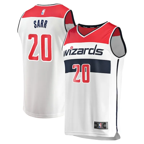 Incantevole Alexandre Sarr Washington Wizards Fast Break Replica Player Jersey Association Edition White
