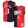 Duraturo Allen Iverson Philadelphia 76ers Hardwood Classics 2000/01 Split Swingman Jersey Black/Red