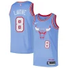 Accattivante Gorgeous Zach LaVine Chicago Bulls Nike Swingman Player Jersey City Edition Blue