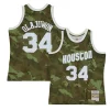 Duraturo Hakeem Olajuwon Houston Rockets Hardwood Classics 1993/94 Ghost Green Swingman Jersey Camo