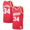 Cool Ottimo Hakeem Olajuwon Houston Rockets 1993/94 Hardwood Classics Swingman Jersey Red