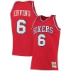 Pratico Julius Erving Philadelphia 76ers 1982/83 Big & Tall Hardwood Classics Swingman Jersey Red