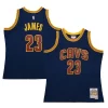Attraente Lussuoso LeBron James Cleveland Cavaliers 2015/16 Hardwood Classics Swingman Jersey Navy