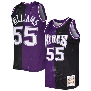 Delizioso Attraente Jason Williams Sacramento Kings Hardwood Classics 2000/01 Split Swingman Jersey Purple/Black