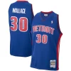 Eccezionale Fantastico Rasheed Wallace Detroit Pistons 2003/04 Hardwood Classics Swingman Jersey Royal