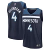 Duraturo Splendido Prestigioso Rob Dillingham Minnesota Timberwolves Youth 2024 NBA Draft Fast Break Player Jersey Icon Edition Navy