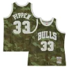 Robusto Elegante Scottie Pippen Chicago Bulls Hardwood Classics 1997/98 Ghost Green Swingman Jersey Camo