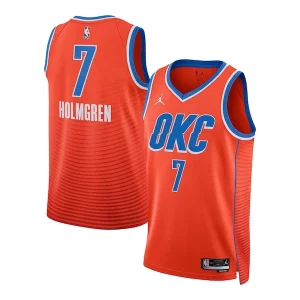 Classico Delizioso Chet Holmgren Oklahoma City Thunder Jordan Brand Unisex Swingman Jersey Statement Edition Orange