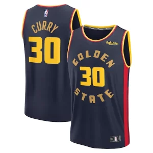Carino Sofisticato Stephen Curry Golden State Warriors 2024/25 Fast Break Player Jersey City Edition Navy