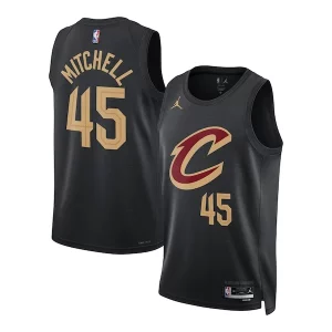 Resistente Duraturo Pratico Donovan Mitchell Cleveland Cavaliers Jordan Brand Unisex Swingman Jersey Statement Edition Black