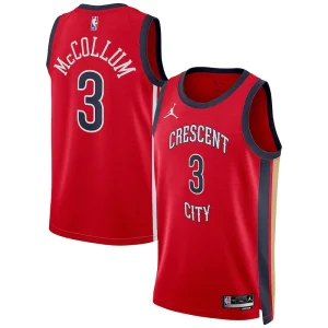 Delizioso Prestigioso CJ McCollum New Orleans Pelicans Jordan Brand Unisex Swingman Jersey Statement Edition Red