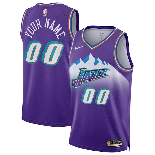 Magnifico Fantastico Utah Jazz Nike Unisex 2022/23 Custom Swingman Jersey Classic Edition Purple