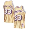 Fantastico Kareem Abdul Jabbar Los Angeles Lakers 75th Anniversary 1983/84 Hardwood Classics Swingman Jersey Gold