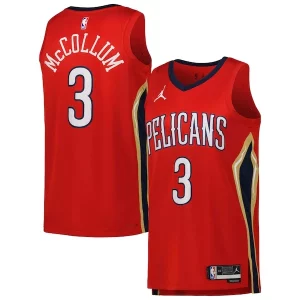 Duraturo Bellissimo Stupendo CJ McCollum New Orleans Pelicans Jordan Brand Unisex Swingman Jersey Statement Edition Red