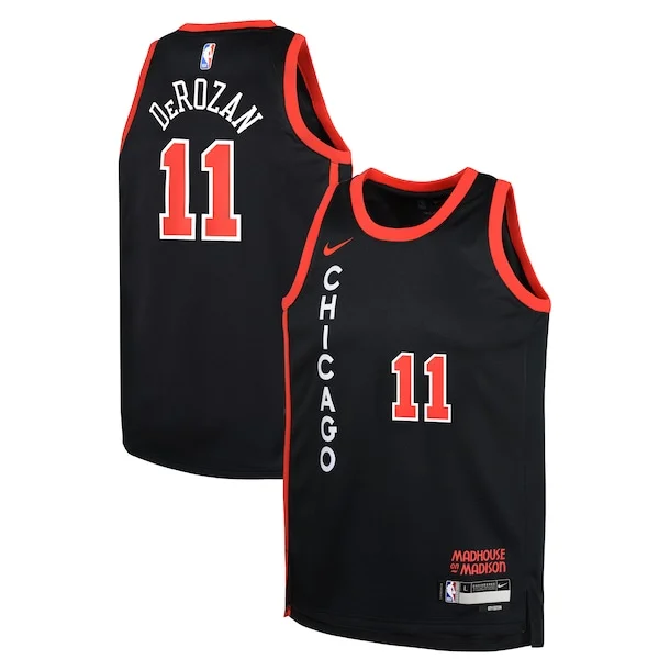 Splendido Bellissimo DeMar DeRozan Chicago Bulls Nike Youth Swingman Replica Jersey City Edition Black