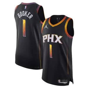 Versatile Devin Booker Phoenix Suns Jordan Brand Authentic Player Jersey Statement Edition Black